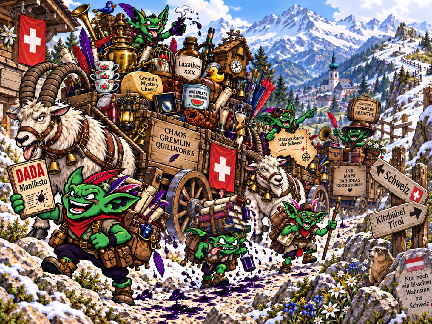 The CGQ gremlins marching towards Switzerland.